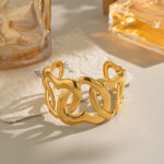 The elegant and sophisticated geometric bracelet and stainless steel jewelry are elegant and queen's accessories - Image 2