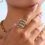 Stainless steel ring, titanium steel non-fading jewelry, light luxury and high-end style rings